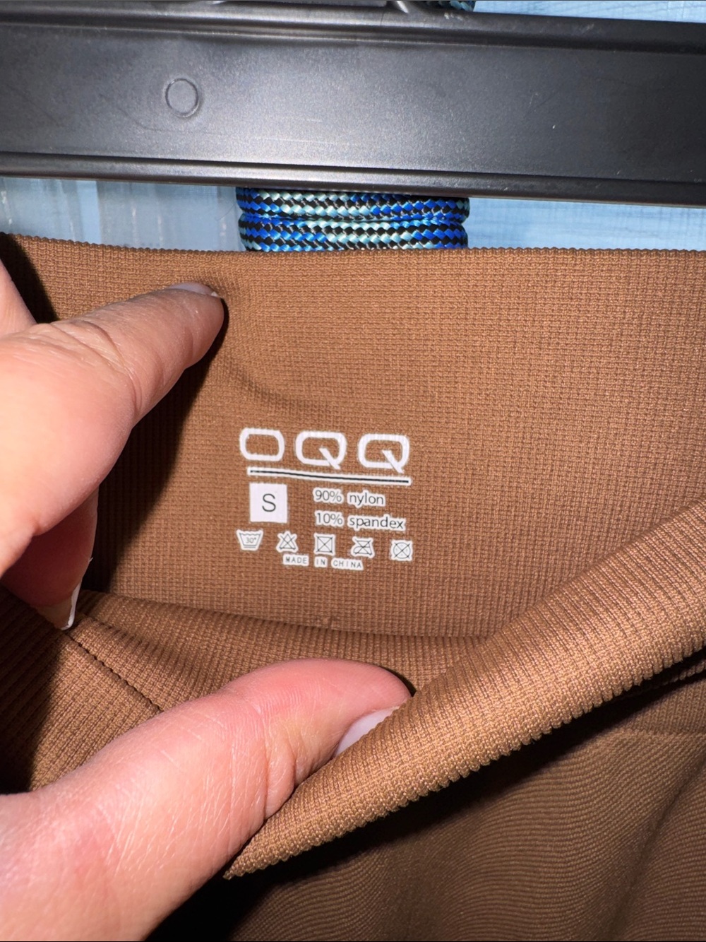 OQQ - Brown Seamless Cinched Leggings Size Small - Picture 4 of 14